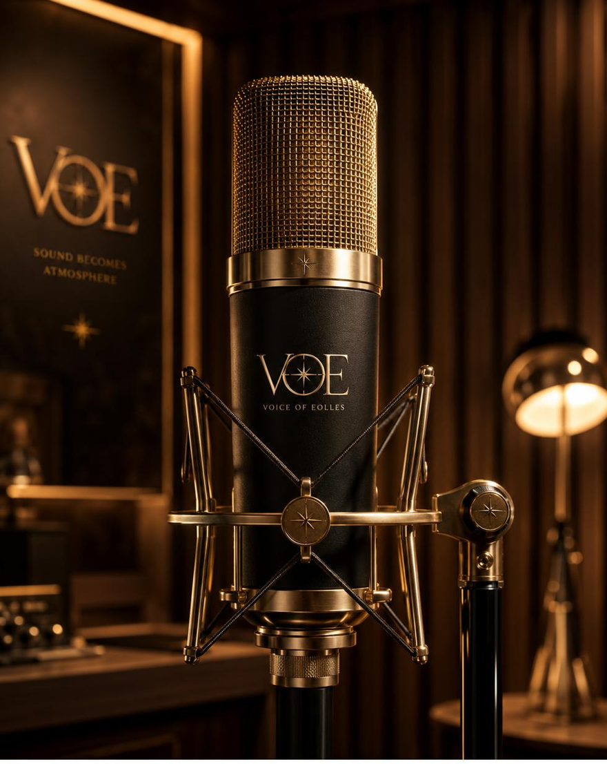 A studio microphone — Voice of Eolles.